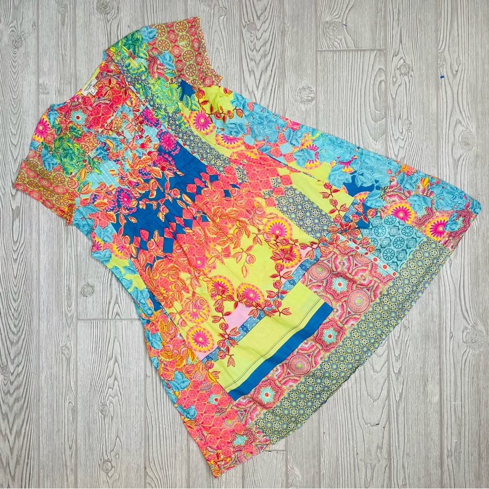 Orientique Naturally Australian Dress Multicolored tropical xs beach dress
